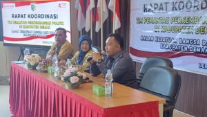 Rapat Koordinasi Tim Pemantau Perkembangan Politik di Kabupaten Demak