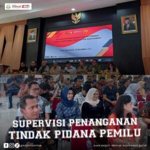 Supervisi Penanganan Tindak Pidana Pemilu