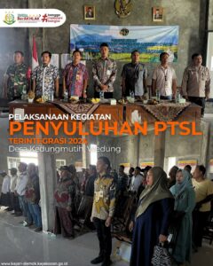 Penyuluhan PTSL Terintegrasi 2024, Desa Kedungmutih, Wedung