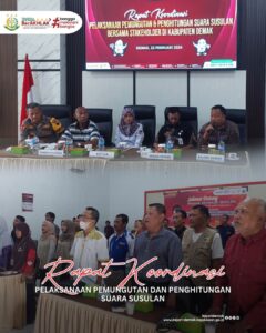 Rapat Koordinasi Pelaksanaan Pemungutan dan Penghitungan Suara Susulan