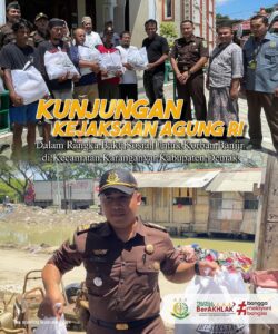 Kejaksaan RI Peduli Gelar Bakti Sosial Untuk Korban Banjir di Kecamatan Karanganyar, Kabupaten Demak.
