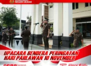 Kejari Demak Peringati Hari Pahlawan Penuh Semangat