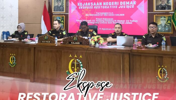 Kejaksaan Negeri Demak Gelar Ekspose Restorative Justice untuk Kasus Laka Lantas