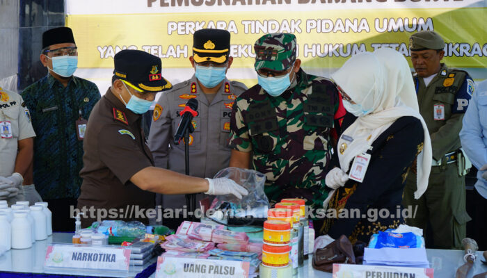 Kejari Demak Musnahkan Barang Bukti Perkara Pidana Periode Januari–Maret 2026