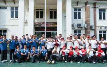 Kejaksaan Negeri Demak Bersama Dinas Kesehatan Gelar Pertandingan Persahabatan Bola Voli dalam Rangka Haornas 2026